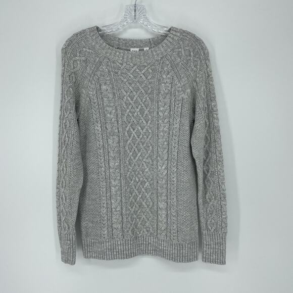 Gap Cotton Knit Gray Pullover Sweater Size Small - Picture 2 of 6